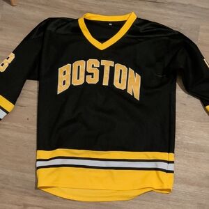 Boston Black and Yellow Happy Gilmore Hockey Jersey